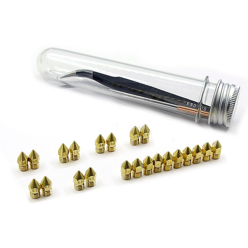 34PCS Nozzle Cleaning Kit Mk8 Nozzle Cleaning Needle Tweezers for 3D Printer