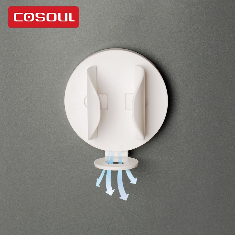 COSOUL-soporte de pared para cepillo de dientes eléctrico, sujeción elástica, protege el mango del cepillo de dientes, ahorra espacio, mantiene el moho seco