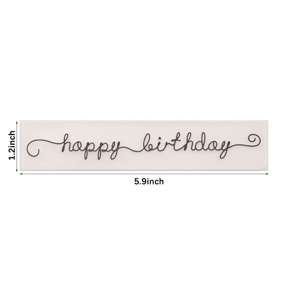 Eastshape Gelukkige Verjaardag Patroon Plastic Embossing Map Voor Scrapbook Diy Album Card Tool Plastic Template Mappen