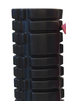Yoga skum rulle 30cm gym træning yoga blok fitness flydende triggerpunkt fysisk massageterapi 6 farver: Sort
