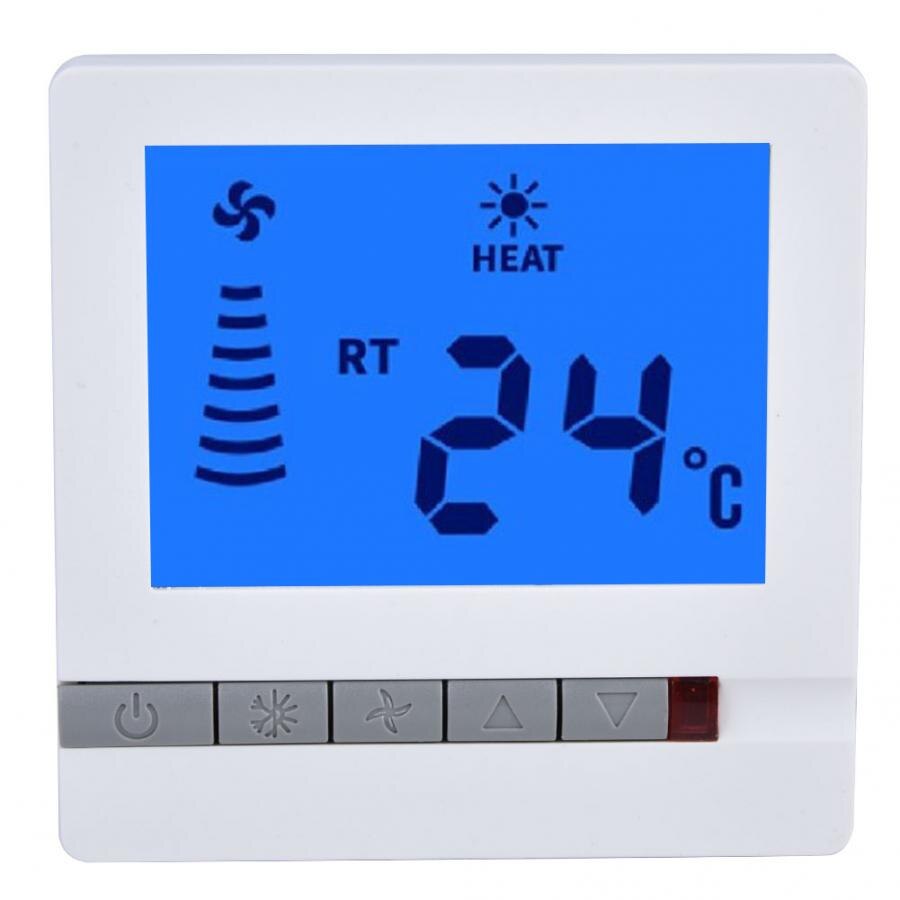 Fan Temperature Controller LCD Thermostat Fan Coil Controller Room Digital Thermostat Floor Temperature Control Tester