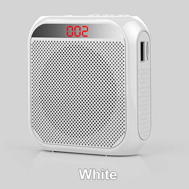 Junke  k3 bærbar stemmeforsterker megafonforsterker med kablet mikrofonhøyttalerehøyttaler usb og tf  mp3 lærerutdanning