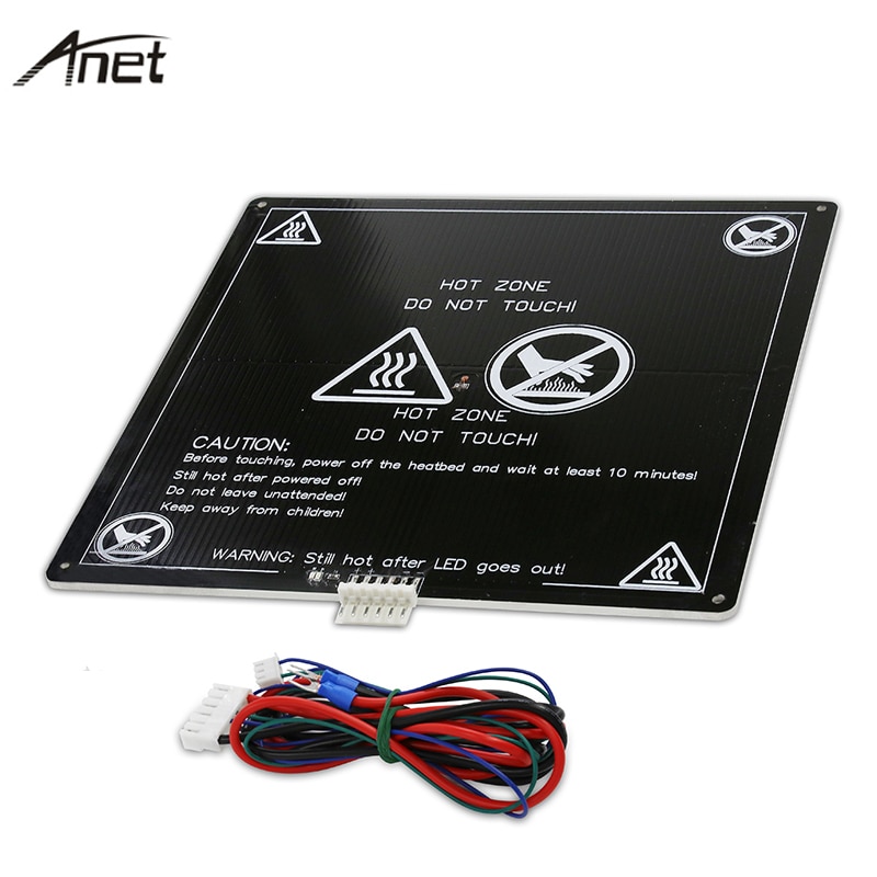Plate-forme de lit chauffant 12/24V, nouvelle plate-forme de Table pour imprimante 3D Anet A8 A8 Plus A6 E10 E12 E16 220x220mm/300x300mm