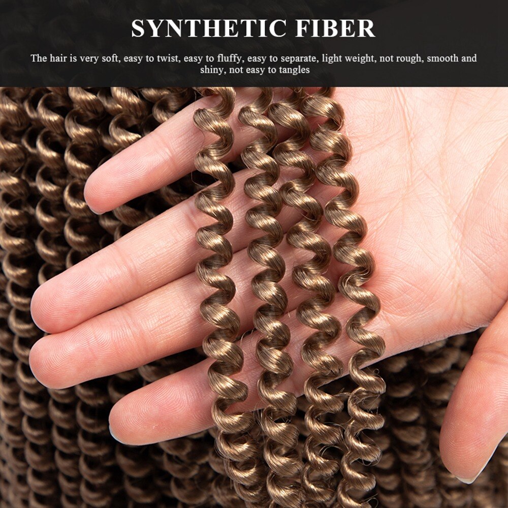 Spring Crochet Twist Hair Curly Natural Braids Braiding Hair Kinky Curl Synthetic Hair Extension