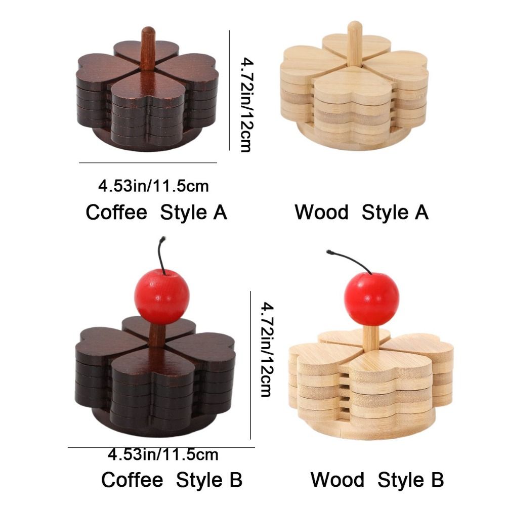 Tovagliette creativo a forma di quattro foglie Sottobicchiere da tavolo termoisolante resistente al calore Festival decorativo antiscottatura per tazze