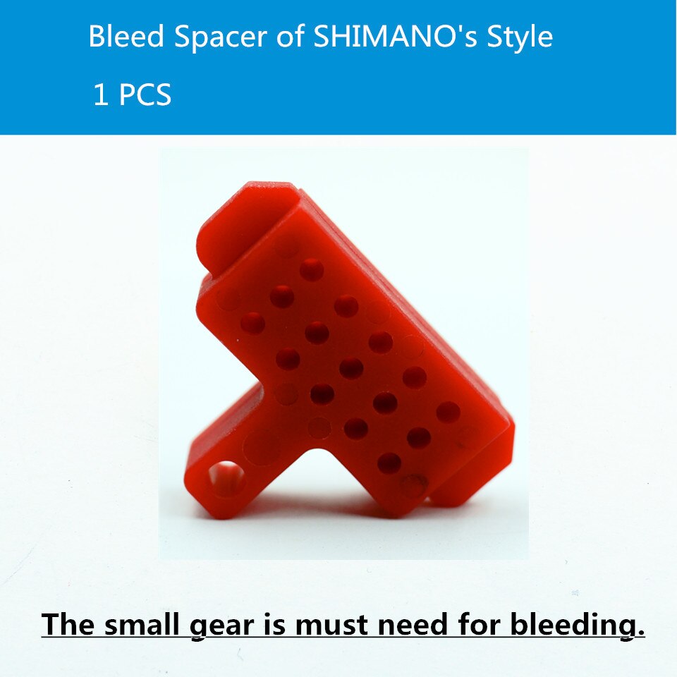 Entretoise hydraulique pour frein à disque, outil de purge, pour système de freinage shimano, 1 pièce, couleur rouge