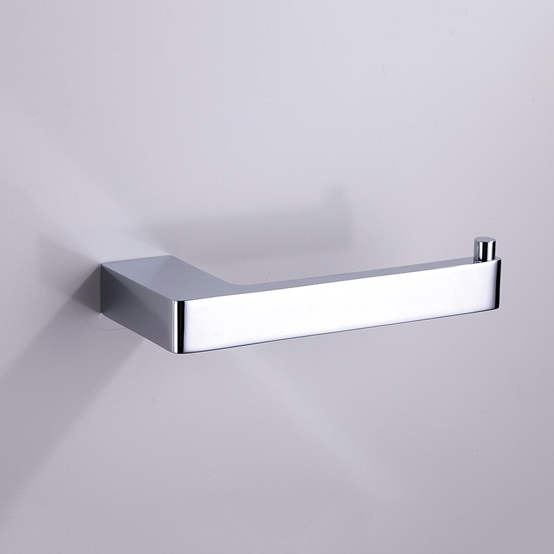 Chrome Bathroom Rack Hardware Accessories Sets Brass Shower Soap Dispenser Dish Towel Rails Robe Hooks Toilet Brush Roll Holder: 9706b paper holder