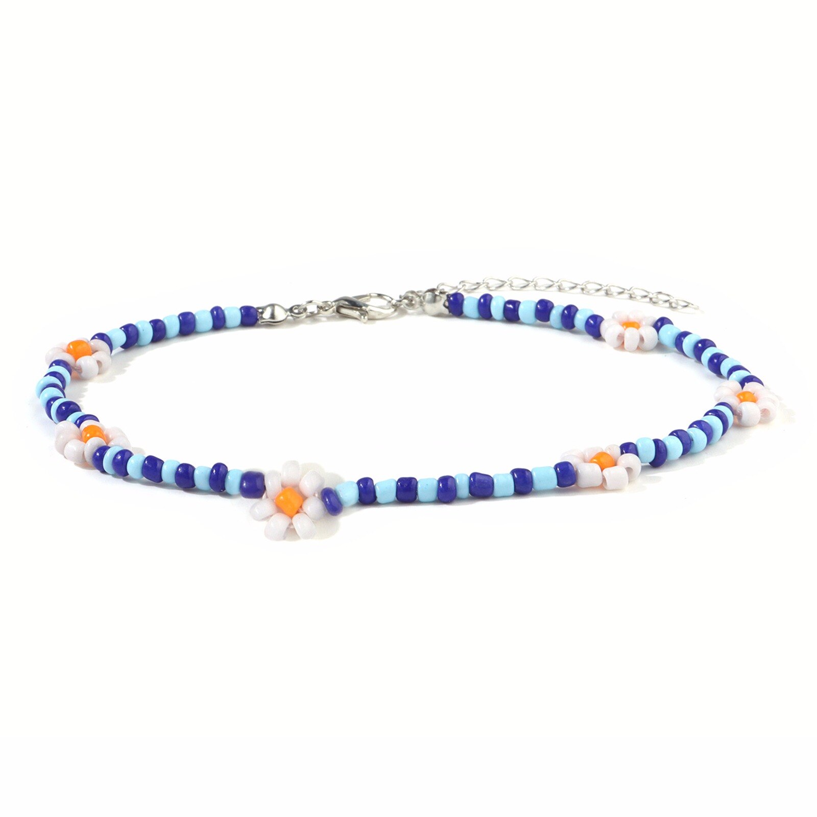 Bohemien Blume Daidy Bunte Perlen Fußkettchen Für Frauen Party Einstellbare Armbinde Auf Bein Fuß Sommer Strand Schmuck: 1
