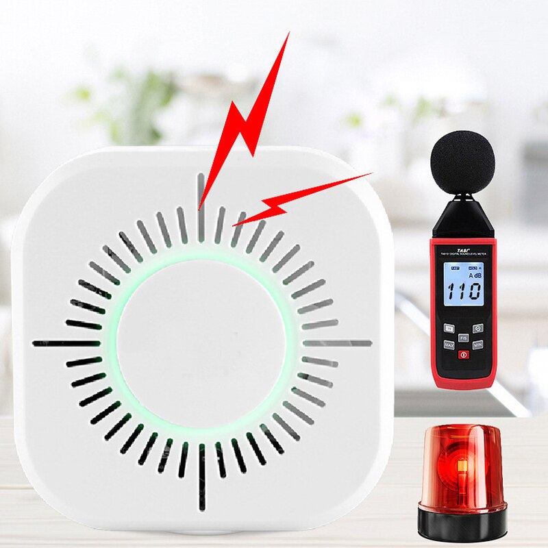 1 Uds Detector de humo inalámbrico de 433 MHz seguridad Sensor de alarma para hogar inteligente de la automatización y trabajo con Sonoff RF puente