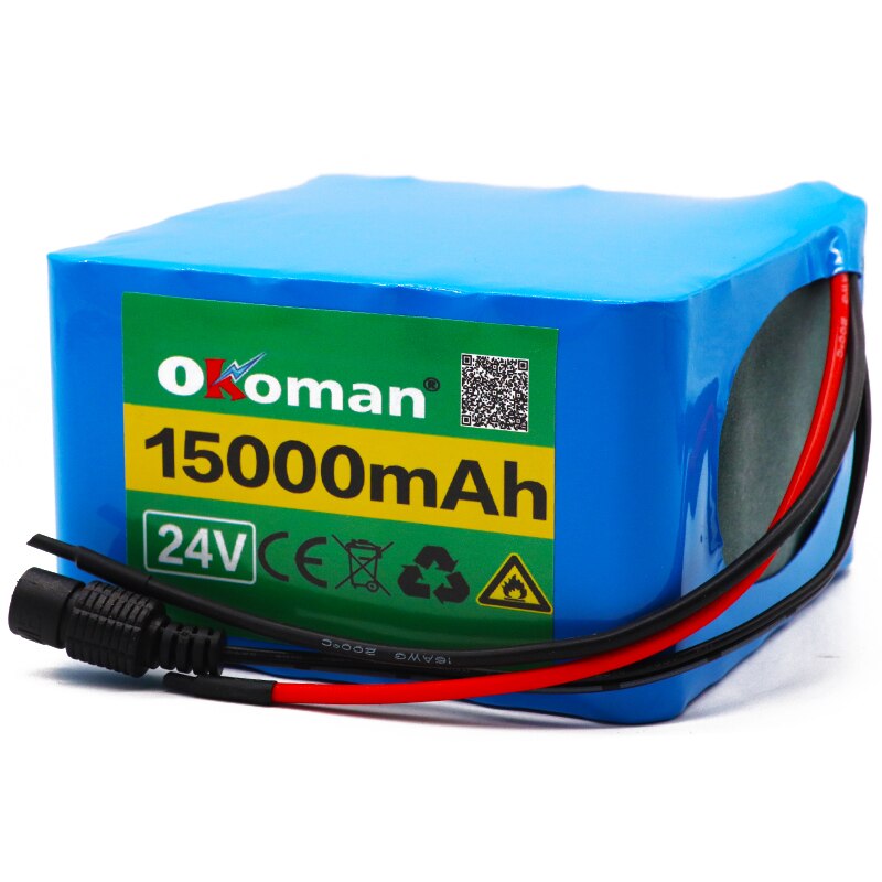 Original 6S5P 24V 15Ah 25.2V Lithium Battery Pack Batteries For Electric Motor Bicycle Ebike Scooter Wheelchair Cropper with BMS