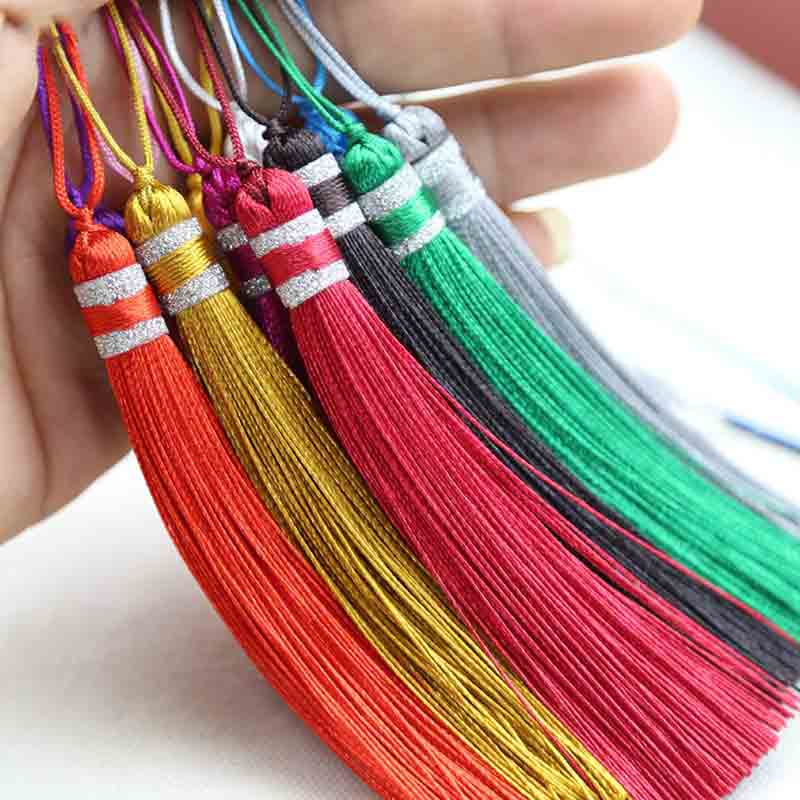 12pcs/lot chineseKnot tassels silk fringe bangs flower tassel trim decorative tassels for curtains home decoration accessories
