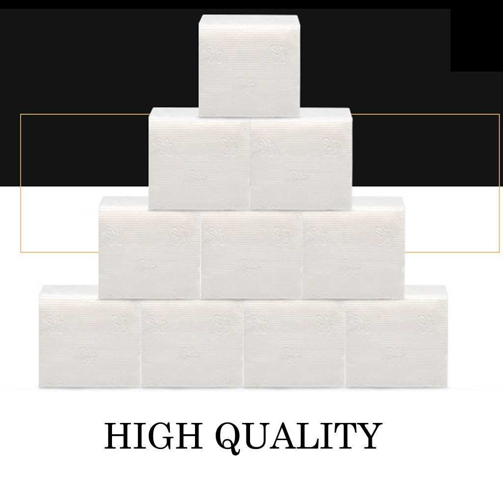 10 Pack White Paper Hand Towels Pack Of 60 Sheet Tissues Napkin Household toilet tissue paper papier toilette papel higienico