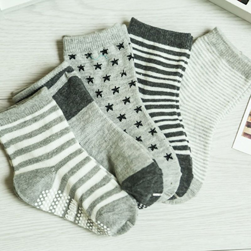 Chaussettes antidérapantes en tricot pour bébés, 12 paires, antidérapantes, pour garçons et filles