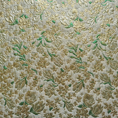 Tela Jacquard de brocado dorado de para coser, Material de vestido, ropa personalizada para mujer, por metro: 1 / 1 meter