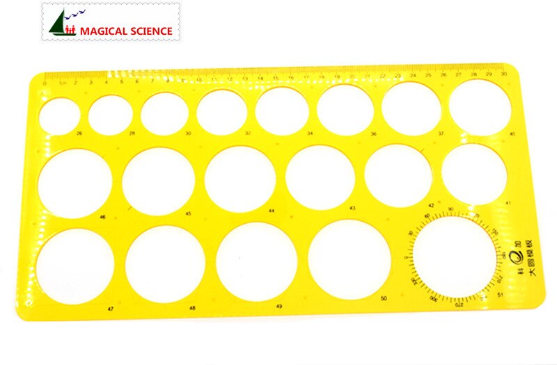 30cm plastic big circle drawing template KJ009 Students circular rulers Drawing Templates