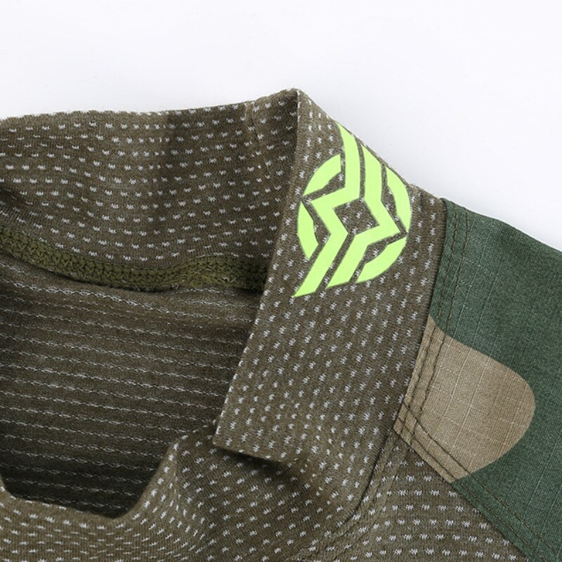 Udendørs sommer #39 camouflage vandre-t-shirt sportsbund åndbar hurtigtørrende komfortabel størrelse m -2xl camo vandretop
