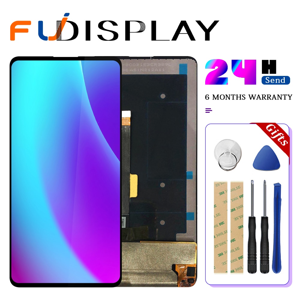 6.26 &#39;&#39;für ZTE Nubia X NX616J LCD Anzeige Mit berühren Bildschirm Sensor Glas Digitizer Schwarz Farbe Mit Werkzeuge