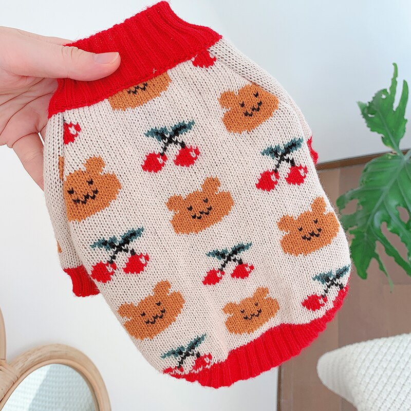 Christmas Dog Clothes Cat Sweater Coat Winter Dog Costume Outfit Garment Dachshund Poodle Pomeranian Bichon Schnauzer Clothing