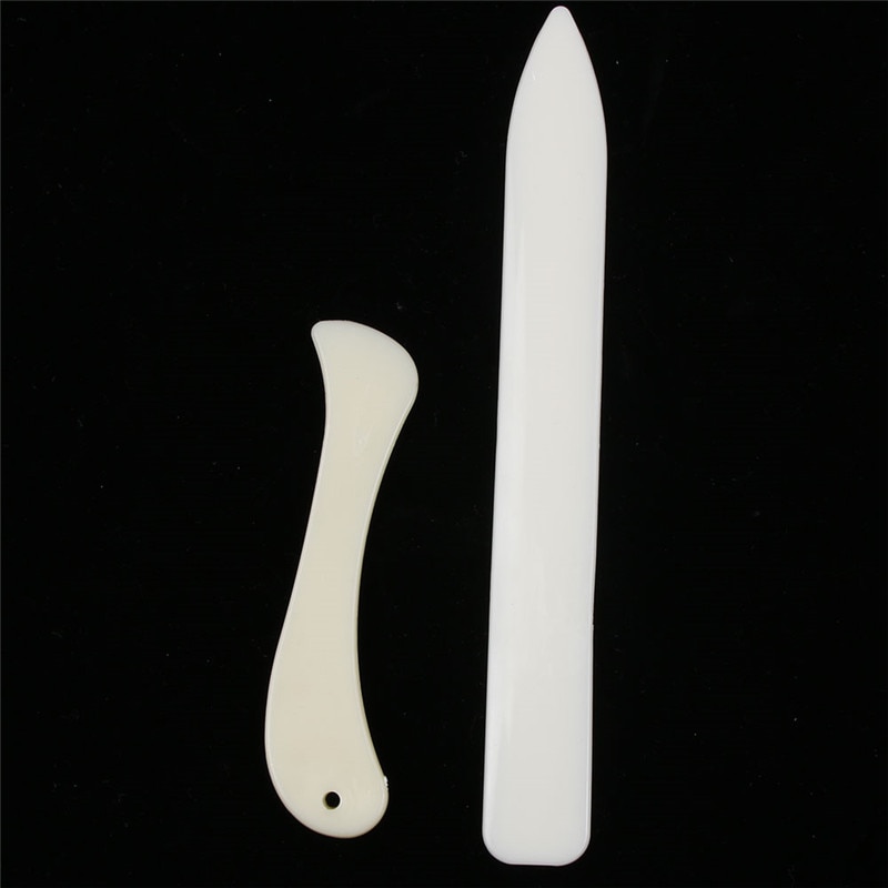 2Pcs/Set Bone Folder Craft Tools For Leather Scoring Folding Creasing Paper Home Handmade Accessories DIY Tool