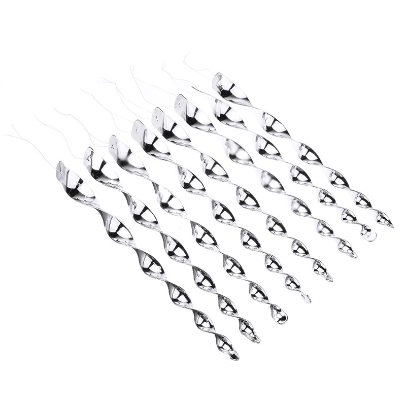 8Pcs Bird Repellent Rods Reflective Bird Deterrent Rotating Rod Spiral Bird Deterrent Rods Reflective Bird Frighten Pigeon Repel