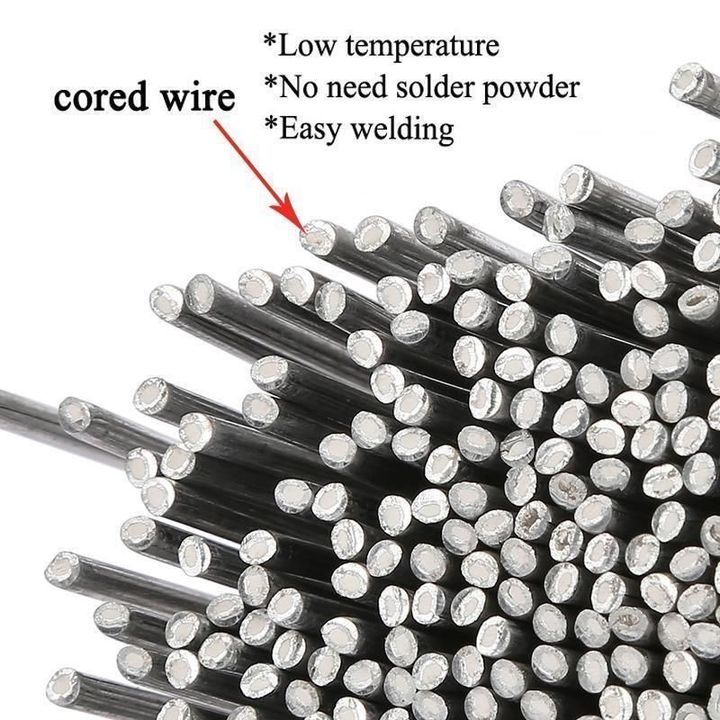 Varilla de soldadura de cobre y aluminio, alambre con núcleo de acero, cobre, aluminio, herramienta de soldadura, varillas de soldadura con flujo de soldadura, herramienta manual de alambre con núcleo