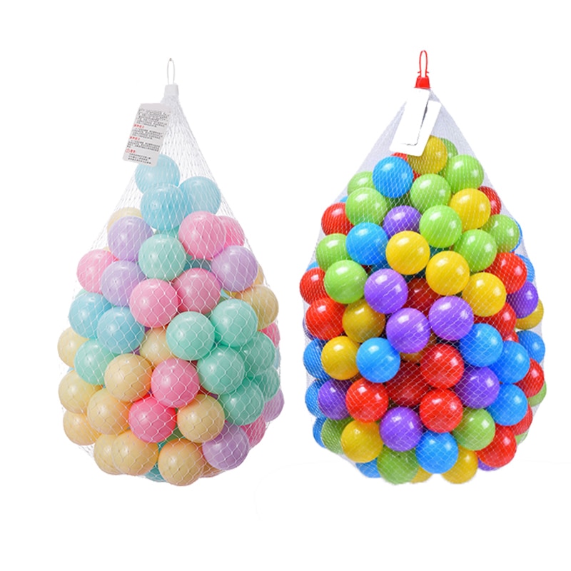 Kleuren Baby Plastic Ballen Water Zwembad Oceaan Golf Bal Kids Swim Pit Met Basketbal Hoepel Speelhuis Buiten Tenten Speelgoed