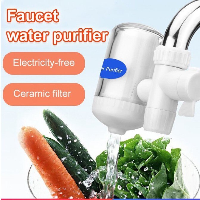 Kraan Water Filter Met Wasbare Keramische Filter Cartridge Kraan Waterzuiveraar Voor Huishoudelijke Keuken Kraan Percolator
