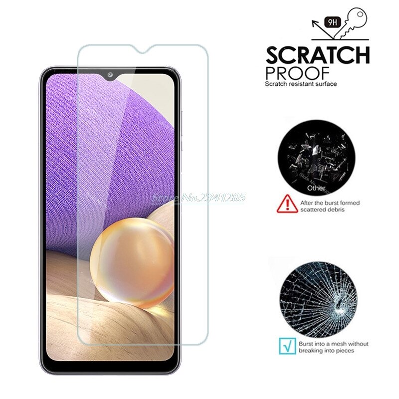 2-1PCS Schutz Glas für Samsung A32 EINE 32 5G SM-A325F Fall für Samsung Galaxy A02S F62 m12 M62 Galaxy Xcover 5 Gehärtetem Glas