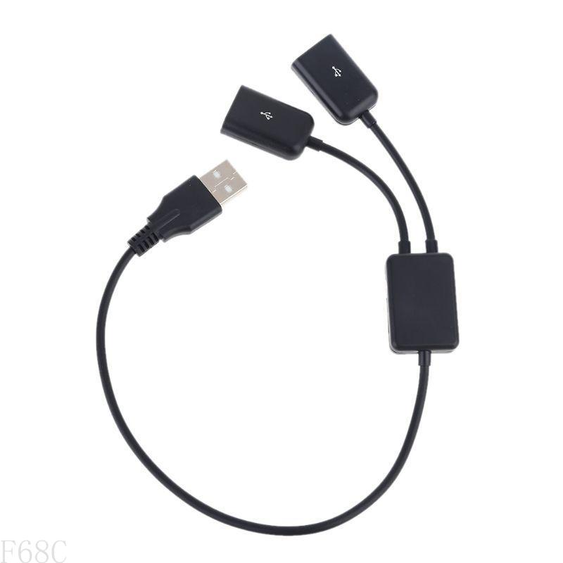 Ap28 usb otg hub-kabel usb 2.0 han til dobbelt hun-stik adapter konverter ledning linje 35cm/13.7in
