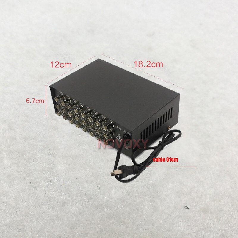 Amplificateur de distributeur vidéo BNC Composite 8 en 16 sorties, séparateur de 8 à 16 canaux pour caméra de sécurité CCTV,