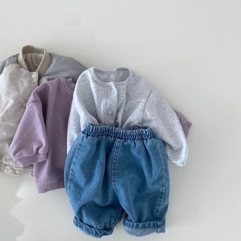 Baby Jongen Denim Broek Baby Meisje Casual Jean Zachte Comfortabele Baby Broek Losse Peuter Kinderen Broek