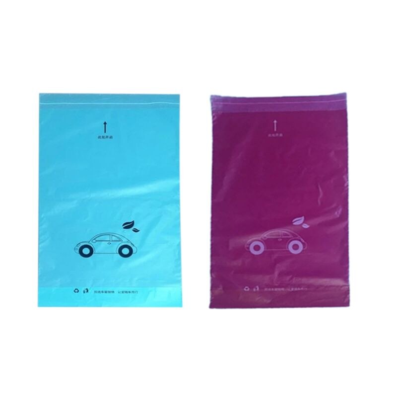 Car Trash Can Hanging Vehicle Garbage Storage Box Auto Interior Accessories Foldable Durable Red Faux Leather - View #8