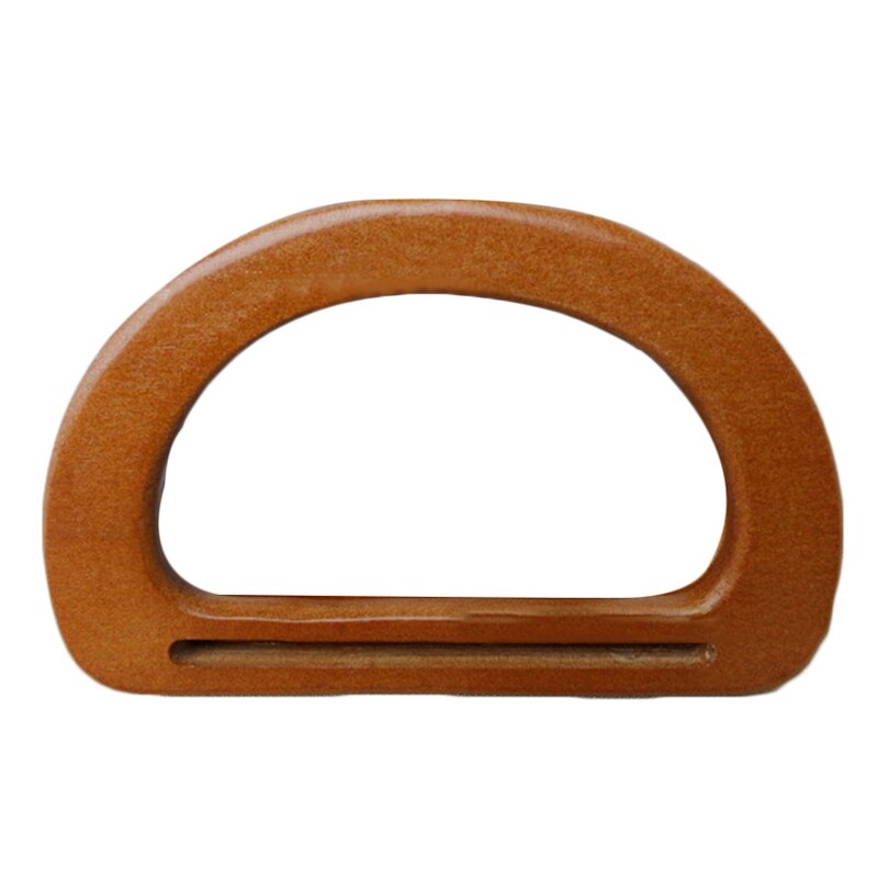1PC Nature Wooden Bag Handle Replacement for DIY Making Purse Handbag Tote Semicircle Bag Handle Bag Accessories Anse De Sac: Brown