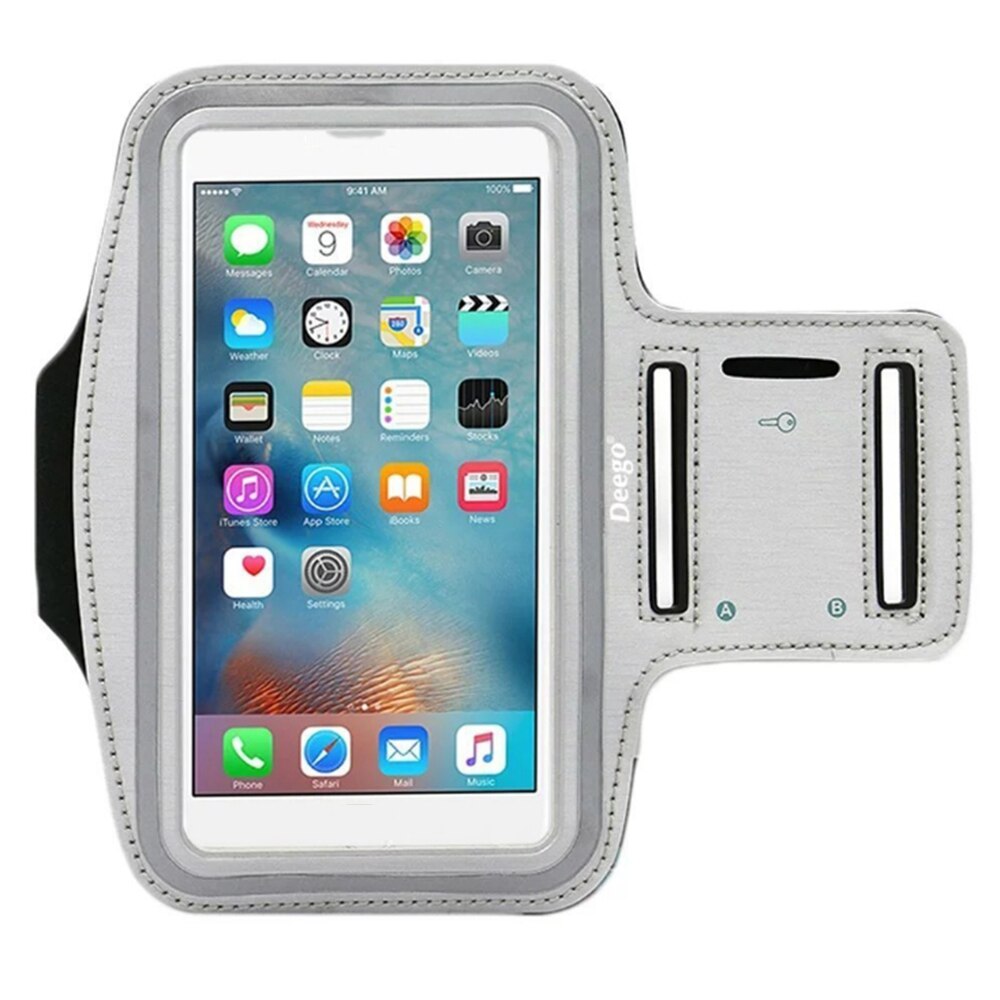 Sport Armband Fall 4.0/6,5 inch telefon halter Für frauen auf hand smartphone handtaschen sling Lauf Gym arm Band Fitness: Gray