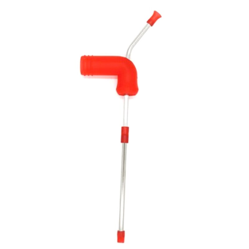 Øl snorkel, dobbelt øl snorkel, øl dispenser: Rød
