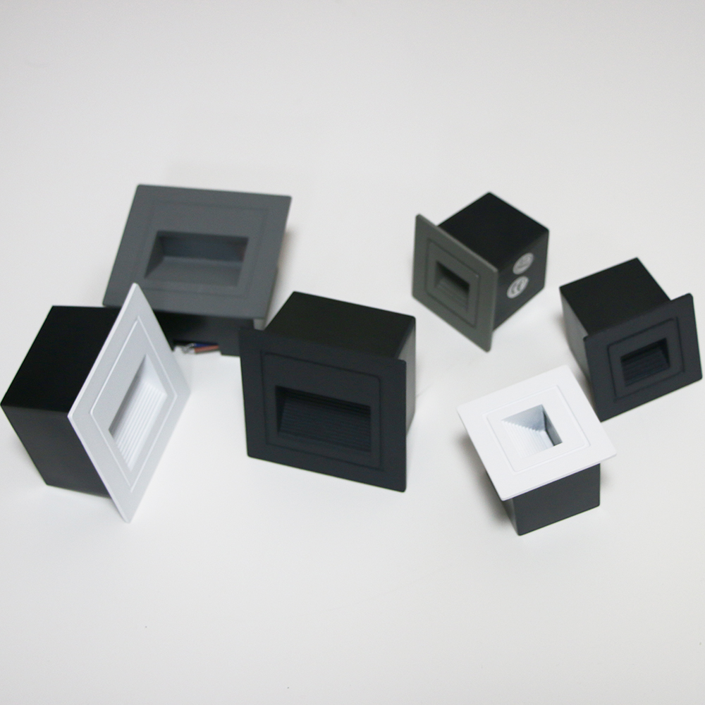 Modern Recessed LED Outdoor Waterproof Wall Lamp Footlight Stair Light Corner Wall Light Aluminum Wall Washer Pathway Sconce