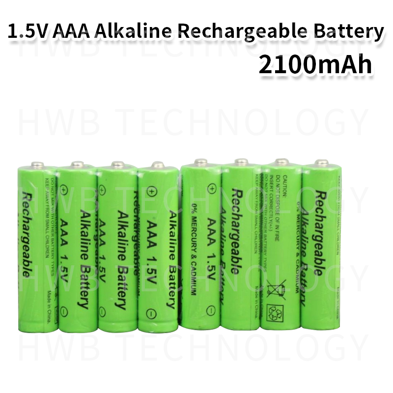 8pcs/lot Brand Alkaline Rechargeable battery 1.5V AAA 2100mah + 1pcs USB Smart Alkaline/NI-MH/Ni-Cd battery charger