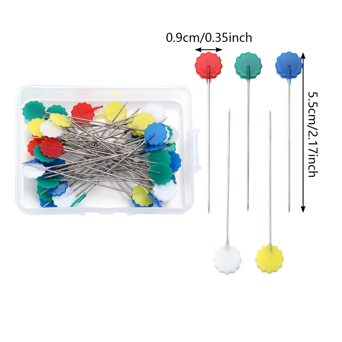 50 teile/schachtel Edelstahl Schneiderei Stifte Stickerei Patchwork Stifte NäHenne Nadel Werkzeuge Für DIY Geschmack Kleidung Zubehör: Gold