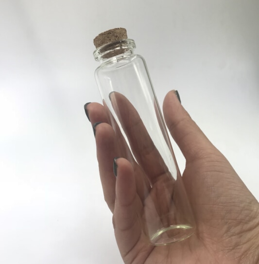 5 stuks 30*110mm 55ml flessen met kurken stop knutselflessen potten bruiloft decoratie doe-het-zelf lege potten containers voedsel flessen