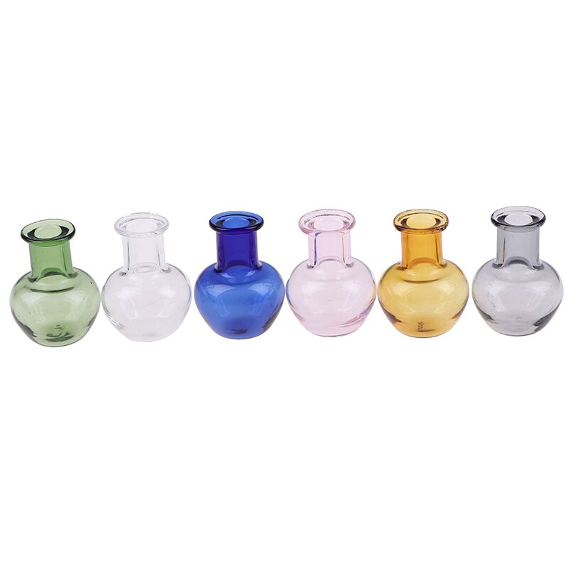 6 Stijlen Voor Poppenhuis Meubels Miniaturen Glas Kruik Glazen Pot Vaas 1/12 Schaal Keuken Speelgoed