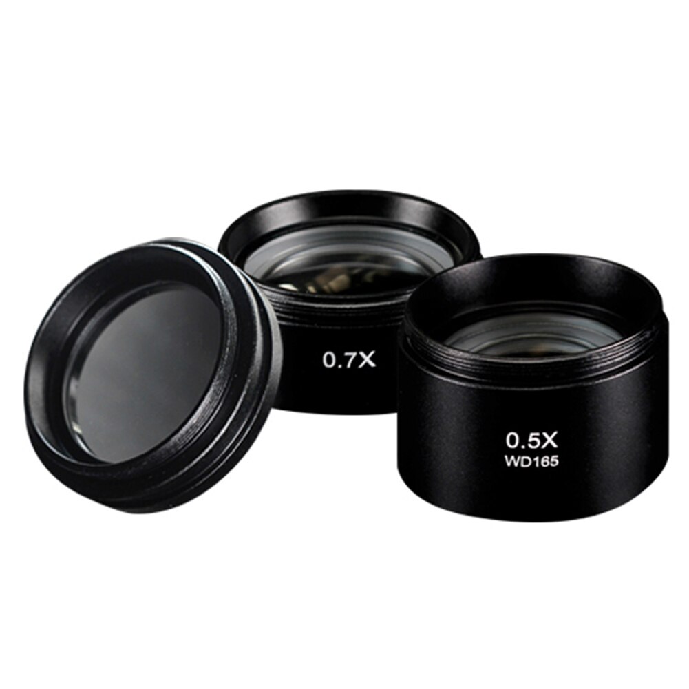 Microscoop Auxiliary Objectief Barlow Lens Verhogen Werkafstand Van Microscoop 0.5X/0.7X/2X/Stofdicht Clear Lens