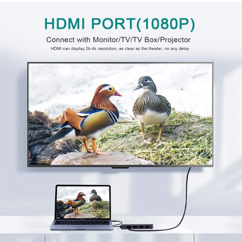 Lämplig för apple laptop typ-c dockningsstation usb 3.0