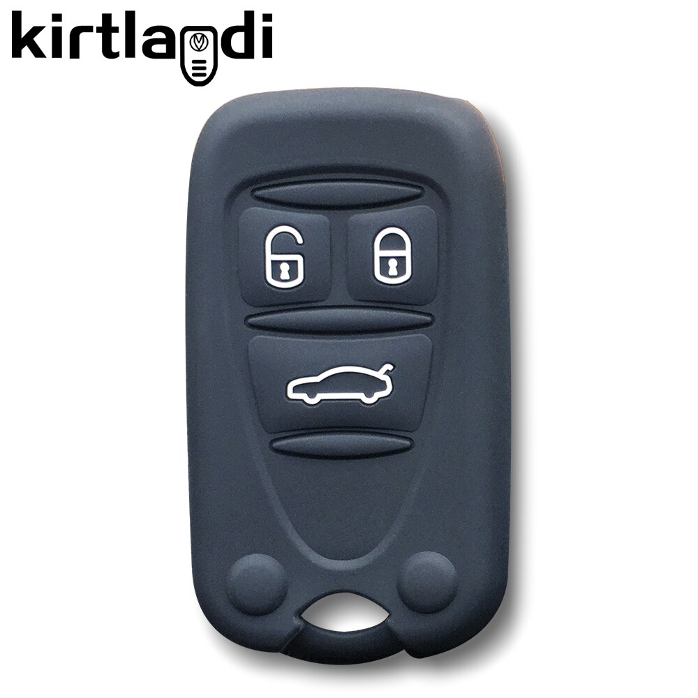 ABS Carbon Fiber Autosleutelhoes Voor Ford Focus, Edge, Fiesta, Kuga – Siliconen Hoes Met Sleutelhanger, Zwart Carbon Look