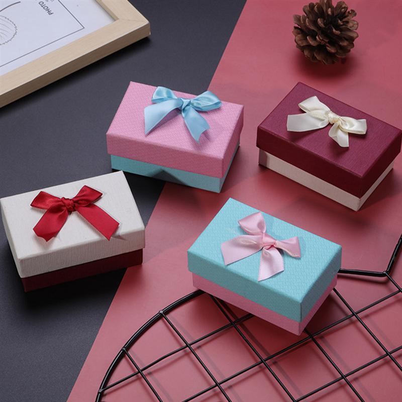 6pcs Treat Boxes Delicate Pretty Packaging Box Jewelry Organizer Cases for Chocolate Jewelry