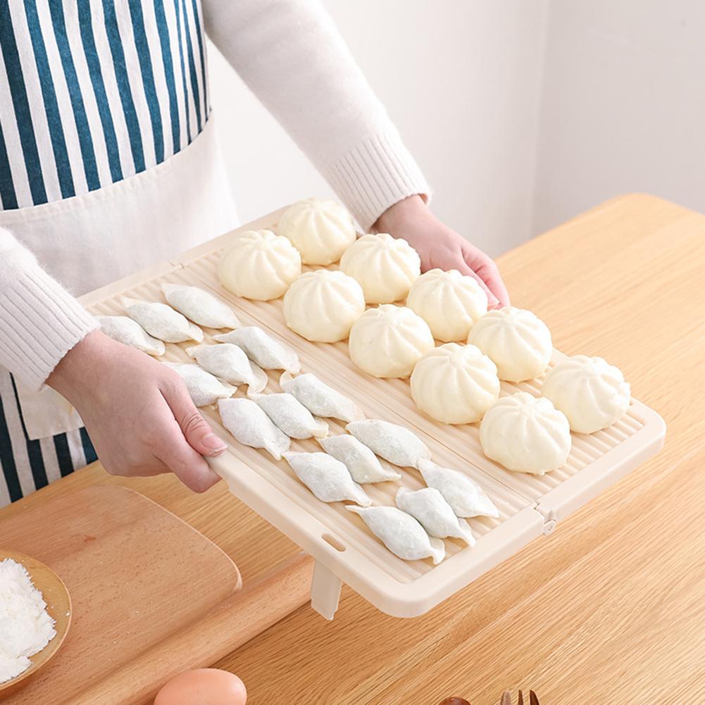 Anti-Kleef Opvouwbare Pasta Single Layer Cover Dumplings Pad Tray Keuken Tool Dumpling Placemat Cover Gordijn Dumplings Lade