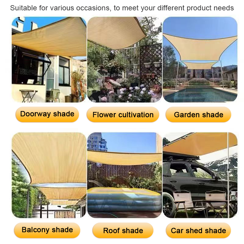 draussen-Garten-Sonnenschutznetz für Terrasse, Camping, Innenhof und Schwimmbad, UV-beständig und Beschattung, HDPE-Sonnenschutznetz 2025