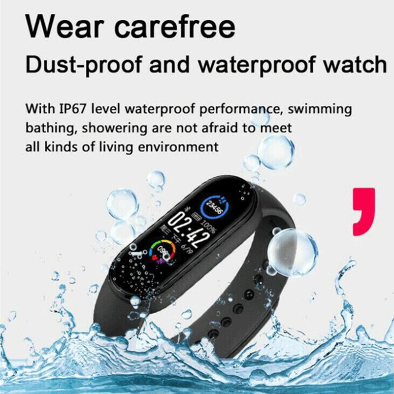M5 Smart Sport Band Fitness Tracker Stappenteller Hartslag Bloeddrukmeter Bluetooth Smartband Armbanden Mannen Vrouwen