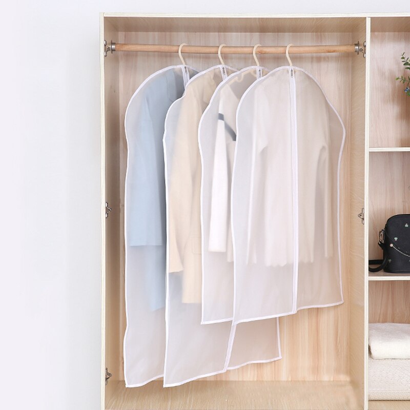 1Pc Rits Stof Zakken Eva Stofdicht Opvouwbaar Voor Kleding Waterdicht Transparante Kledingkast Organizer Opbergtas Opknoping Zakken