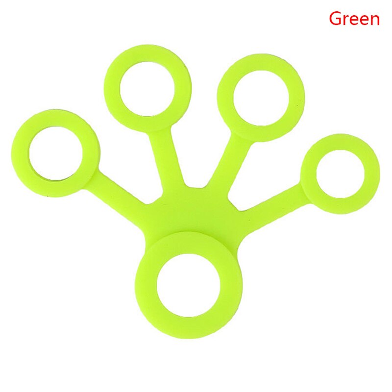 Silicone Hand Expander Finger Hand Grip Finger Training Stretcher Trainer Strength Resistance Bands Wrist Exercise Fitness: Black