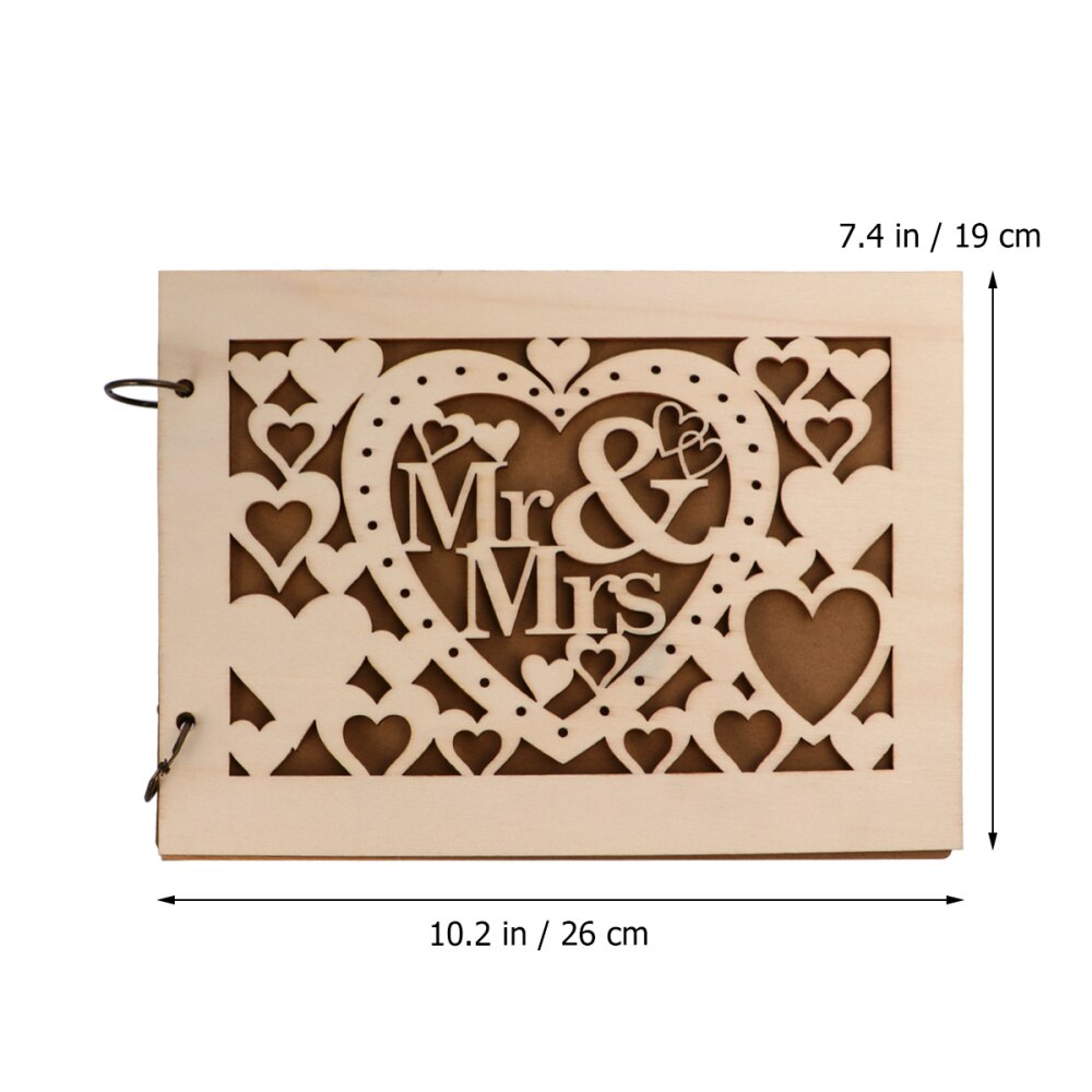 1PC Wedding Guestbook Hollow-out Guest Sign-in Book Craft Notebook for Proposal Wedding